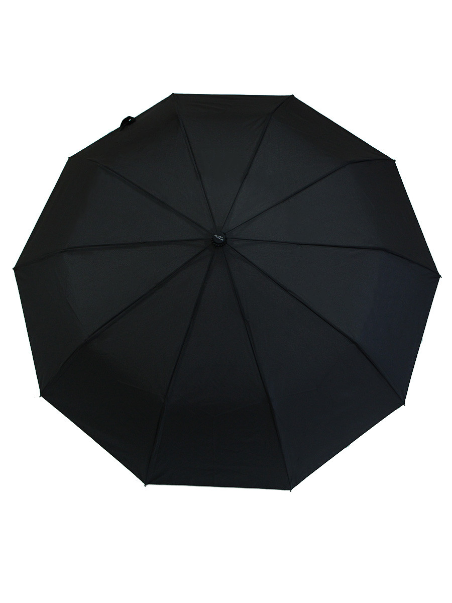 Зонт черный ветрозащитный полуавтомат "Popular" арт. 1083 (антиветер) с изогнутой ручкой - фото 5 - id-p203005645