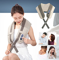 Вибрационно-ударный многофункциональный массажер для тела, шеи и плеч Cervical Massage Shawls