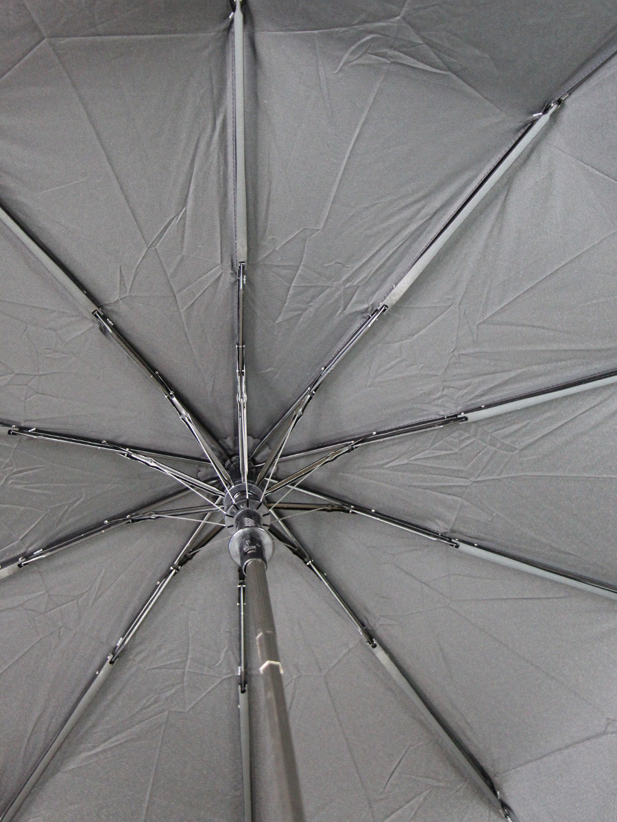Зонт черный ветрозащитный полуавтомат "Popular" арт. 1083 (антиветер) с изогнутой ручкой - фото 6 - id-p203005666