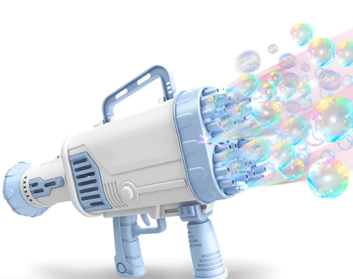 Детский пулемет для создания мыльных пузырей BAZOOKA BUBBLE MACHINE (36 отверстий) - фото 5 - id-p178701259