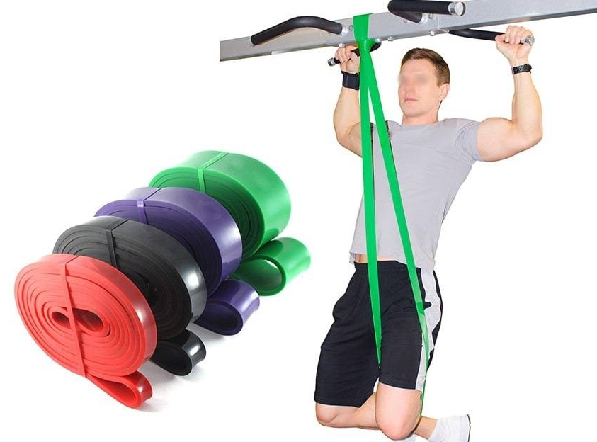 Набор эспандеров (резиновых петель) 208 см Fitness sport для фитнеса, йоги, пилатеса (4 шт с инструкцией) - фото 7 - id-p203005917