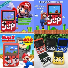 Игровая приставка Sup Game Box PLUS Retro 400 in 1 2.8 TFT 8 BIT 400 в 1 Синяя - фото 1 - id-p203007624