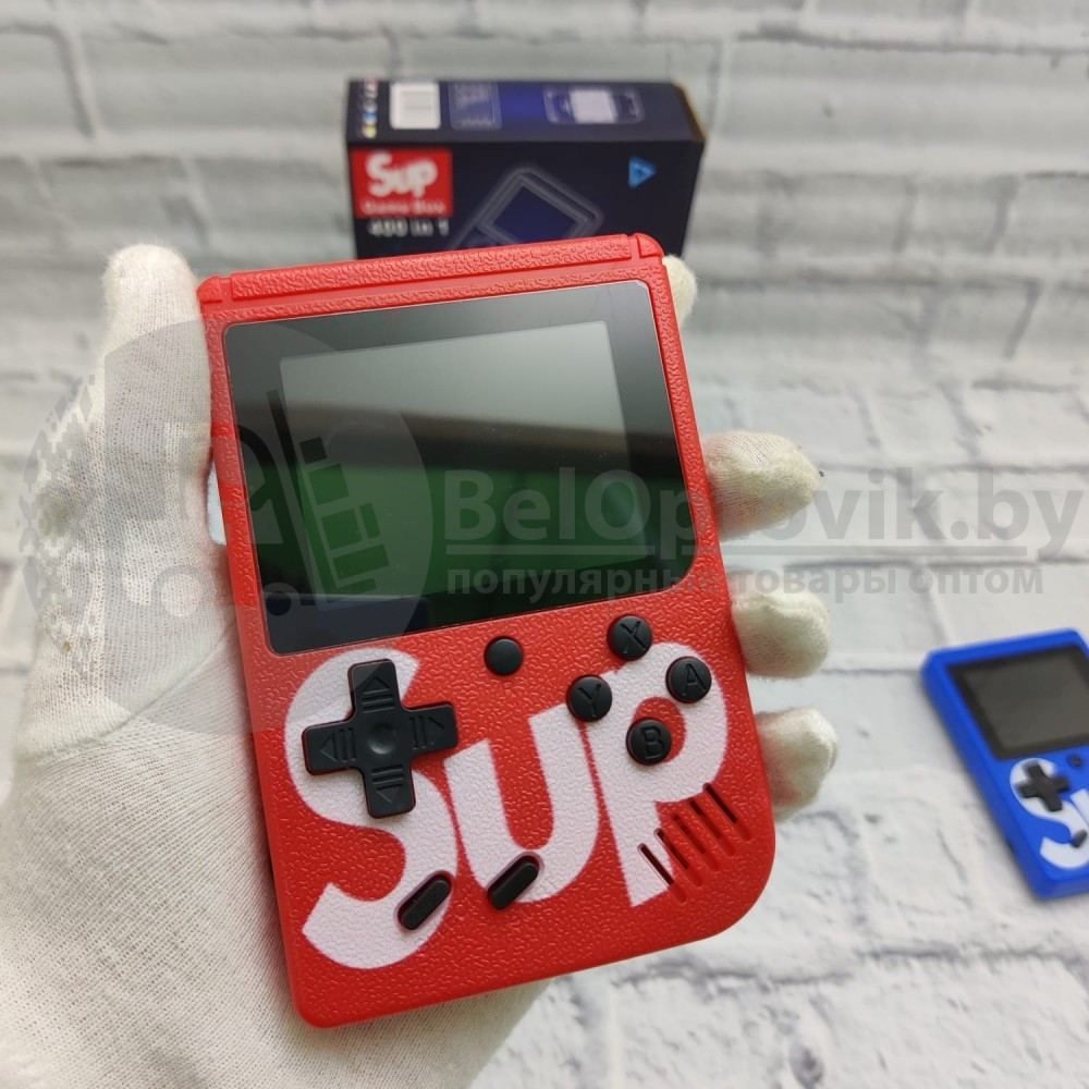 Игровая приставка Sup Game Box PLUS Retro 400 in 1 2.8 TFT 8 BIT 400 в 1 Синяя - фото 9 - id-p203007624