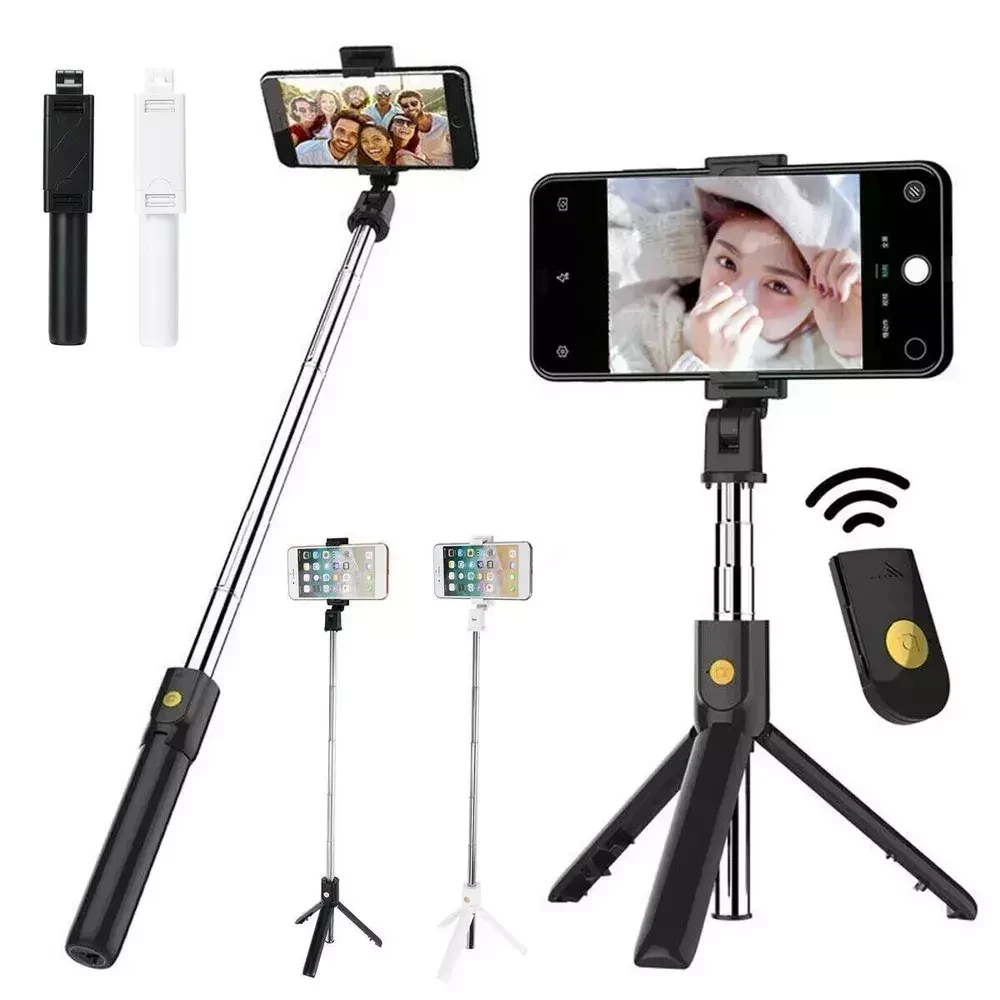 Беспроводной монопод для селфи со встроенной треногой Selfie Tripod K07 - фото 3 - id-p203006735