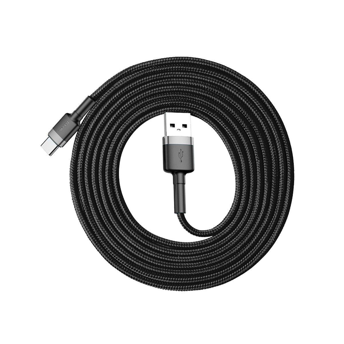 Кабель Baseus Cafule Cable CATKLF-CG1 USB For Type-C 2A 2M черный - фото 8 - id-p203012797