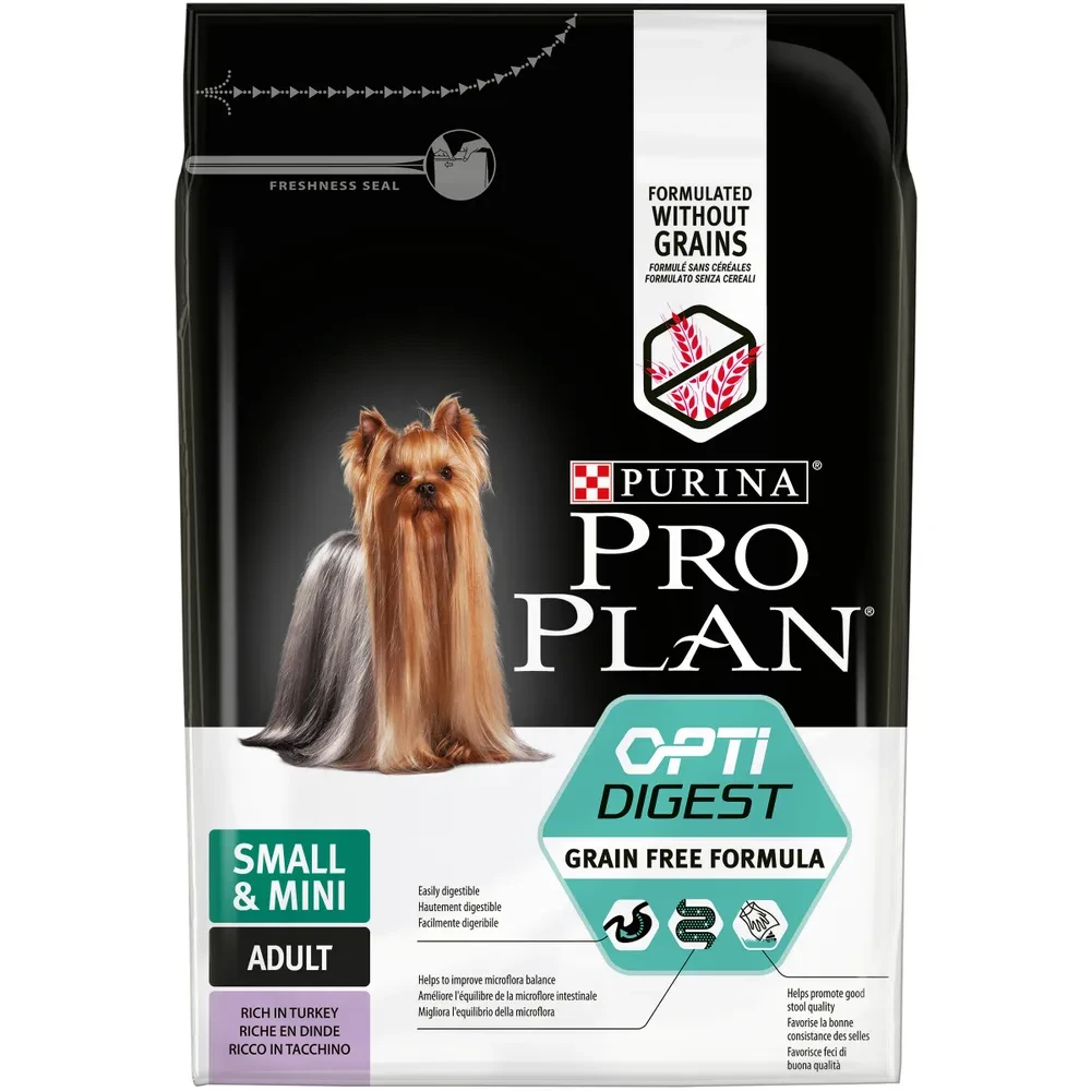 "Pro Plan" Adult Small&Mini Opti Digest сухой корм для собак мелких пород с чувствит.пищ. (индейка) 2,5кг