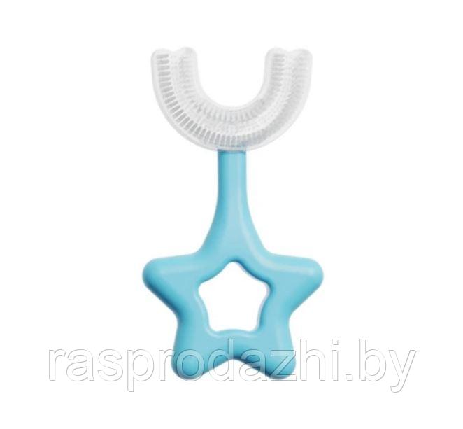Детская U-образная силиконовая зубная щетка Wrapped U-shaped toothbrush - фото 2 - id-p203016956