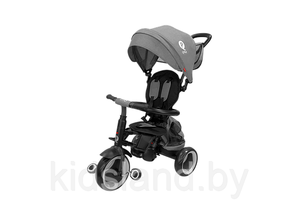 Детский трехколесный складной велосипед QPlay Rito Plus (серый), фото 1