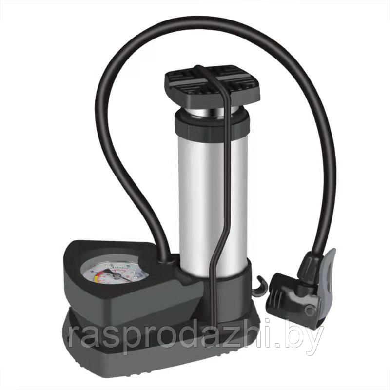 Насос ножной с манометром INFLATOR mini foot pump