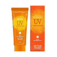 Крем для лица и тела солнцезащитный Deoproce Uv Sunblock Cream SPF42 Pa++, 100 г