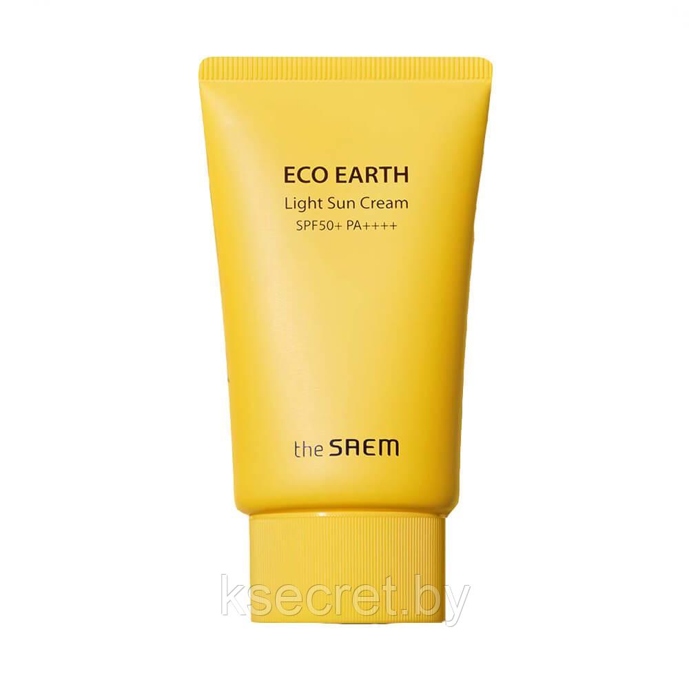 Солнцезащитный крем для лица The Saem Eco Earth Power Light Sun Cream SPF50 - фото 1 - id-p203019281