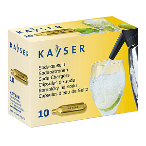 Баллончики для содовой воды KAYSER (CO2), 10 шт