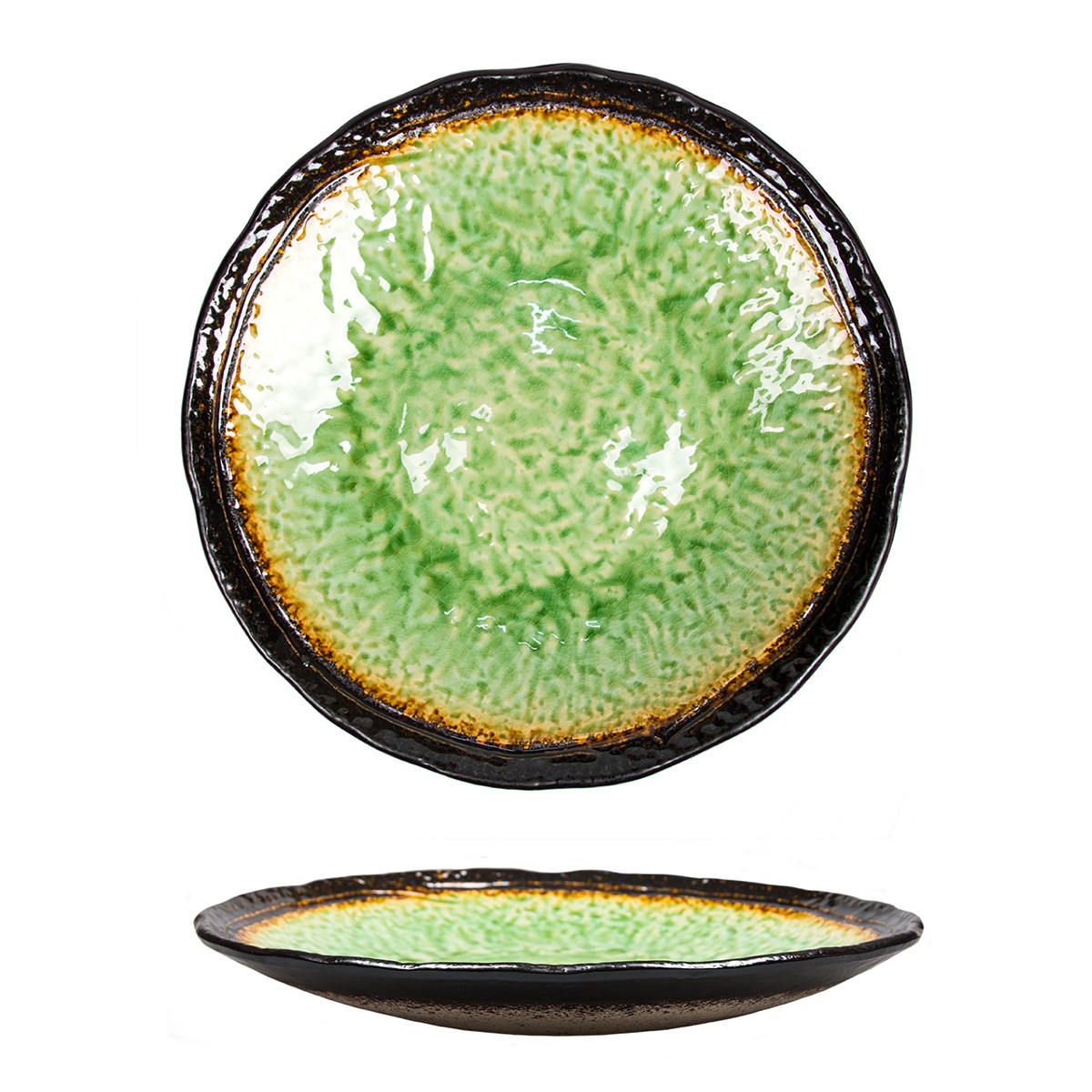 Тарелка d=30 см,каменная керамика,цвет"Green",серия "Tokyo-Stockholm" P.L. - фото 1 - id-p173191788