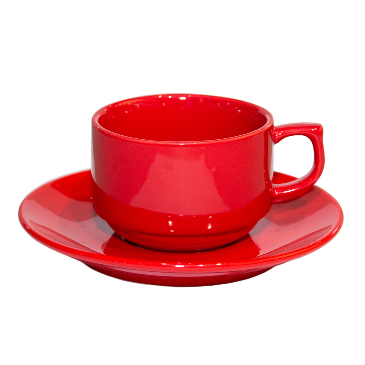 Чайная пара красная, 180 мл,фарфор, P.L. Proff Cuisine - фото 1 - id-p203020760