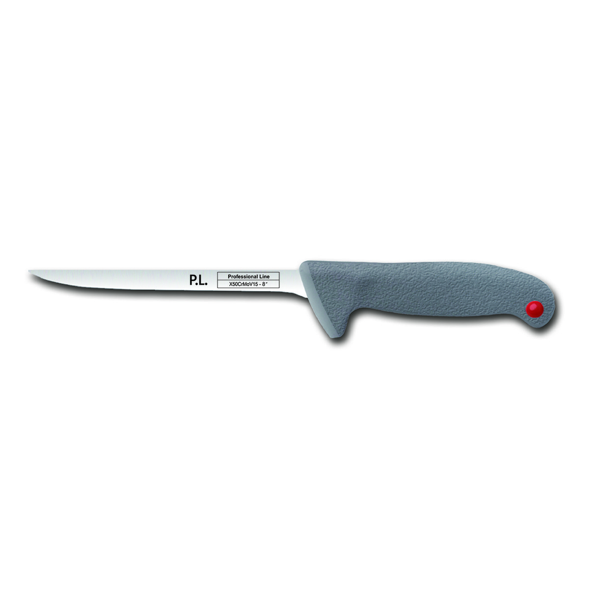 Нож обвалочный с цветными кнопками,15 см,серая пластиковая ручка, P.L. Proff Cuisine - фото 1 - id-p203020764