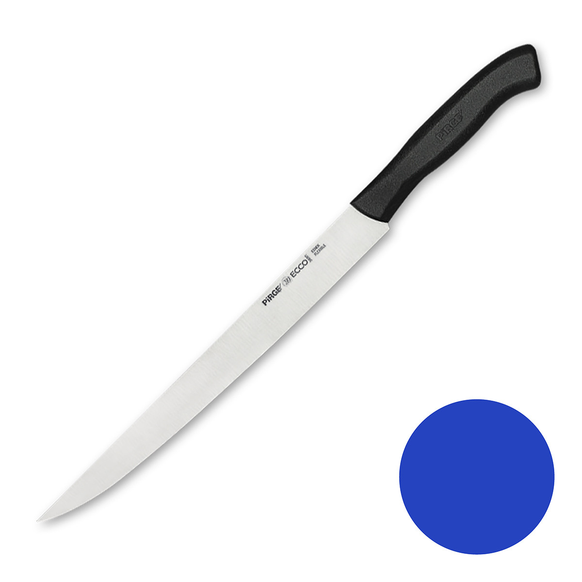 Нож поварской для нарезки филе 25 см,синяя ручка Pirge - фото 1 - id-p203020792