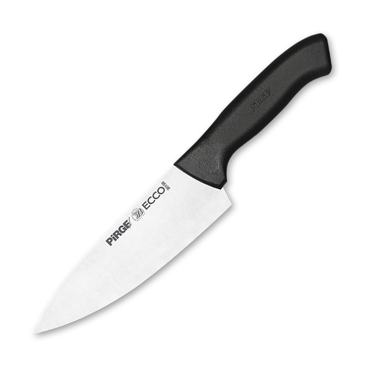 Нож поварской 16 см,черная ручка Pirge - фото 1 - id-p203020794