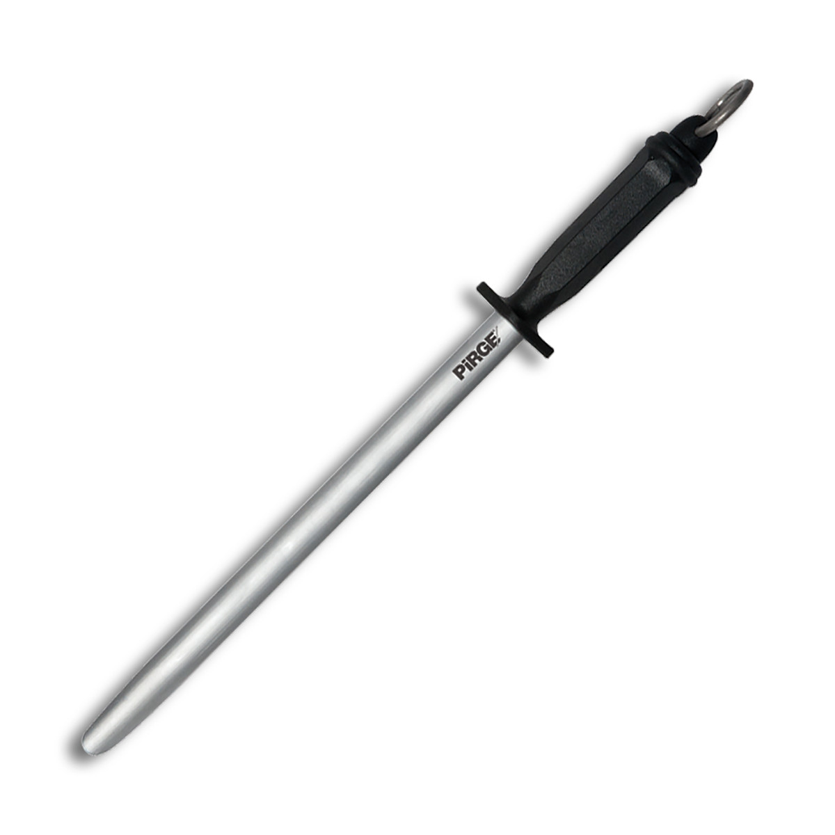 Мусат для заточки ножей 30 см,овальный,черная ручка Pirge - фото 1 - id-p203020831