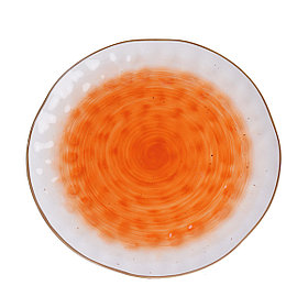 Тарелка круглая d=27 см,фарфор,оранжевый цвет "The Sun" P.L.