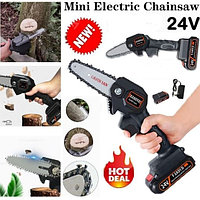 Мини-пила аккумуляторная цепная Mini Electric Chainsaw 24V