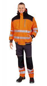 Куртка Ноксфилд Хай-Виз утепленная(флуоресцентный оранжевый,вставки -черный) - фото 2 - id-p203024091