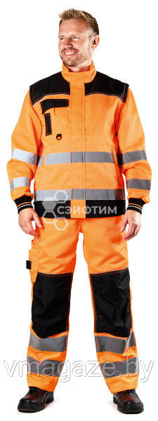 Куртка-жилетка Ноксфилд Хай-Виз(цвет флуоресцентный оранжевый) - фото 2 - id-p203024554