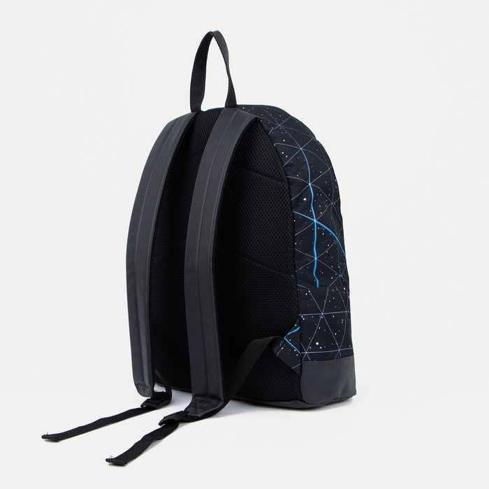 Рюкзак на молнии, наружный карман цвет черный - фото 2 - id-p203024924