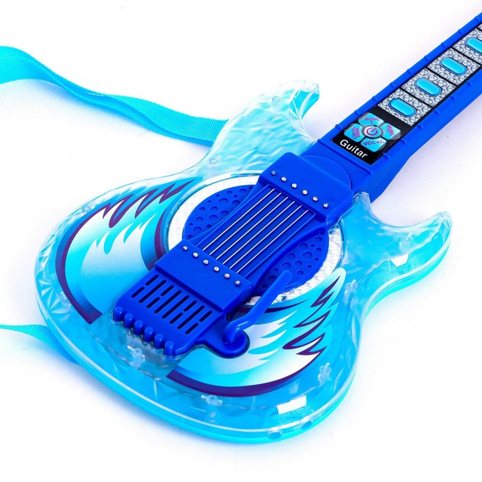 Игрушка музыкальная гитара «Играй и пой», с двойным микрофоном, звуковые эффекты - фото 5 - id-p203025841
