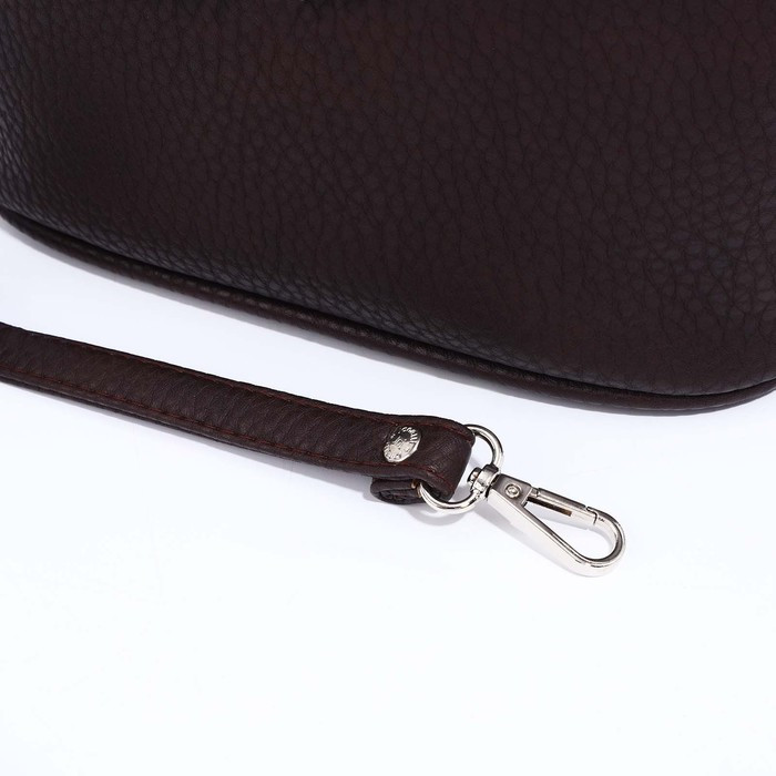 Сумка кросс-боди Janelli на молнии, 2 наружных кармана, цвет коричневый - фото 6 - id-p203026048