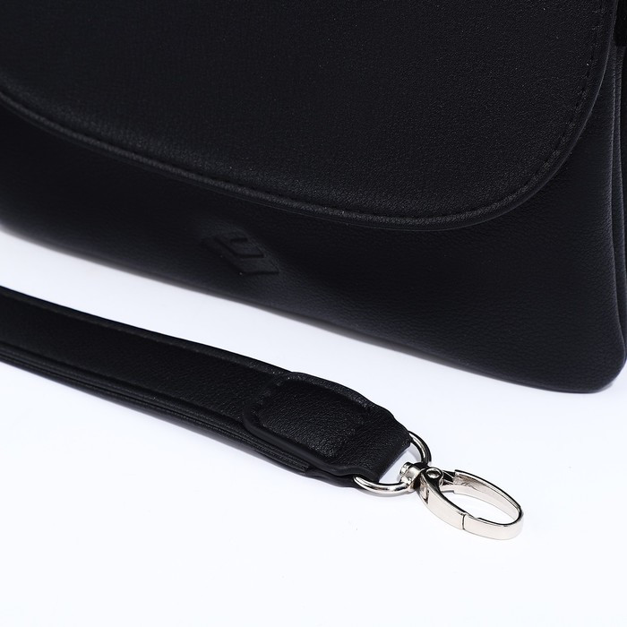 Сумка-мессенджер L-Craft на молнии, наружный карман, цвет чёрный - фото 6 - id-p203026329