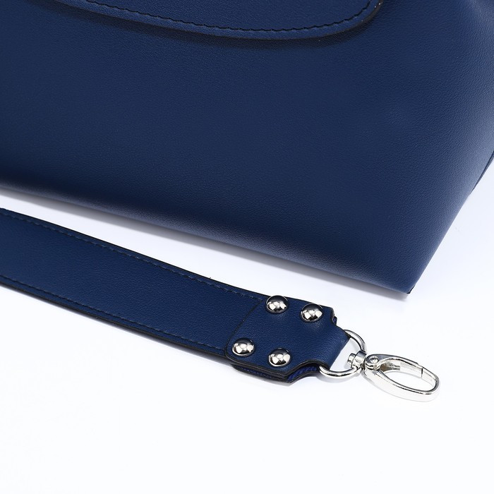 Сумка-мессенджер L-Craft на магнитах, наружный карман, цвет синий - фото 5 - id-p203026333