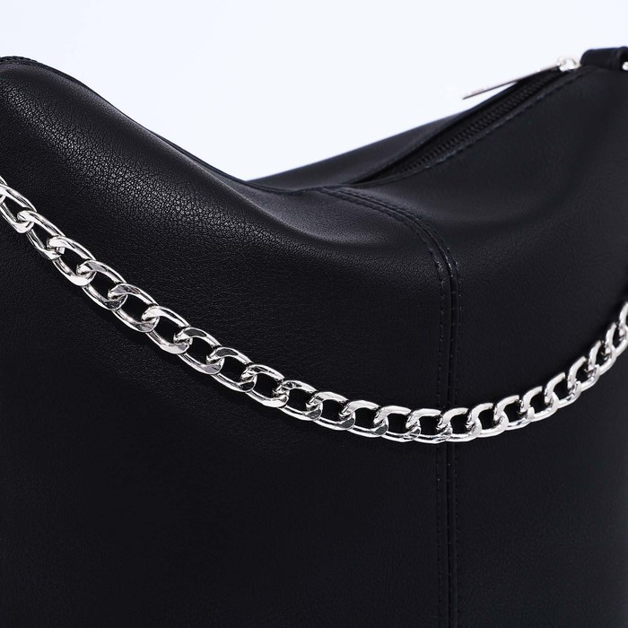 Сумка кросс-боди Janelli на молнии, наружный карман, цвет чёрный - фото 3 - id-p203026197