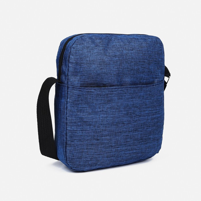 Рюкзак на молнии, наружный карман, набор косметичка, сумка, цвет синий - фото 8 - id-p203026499