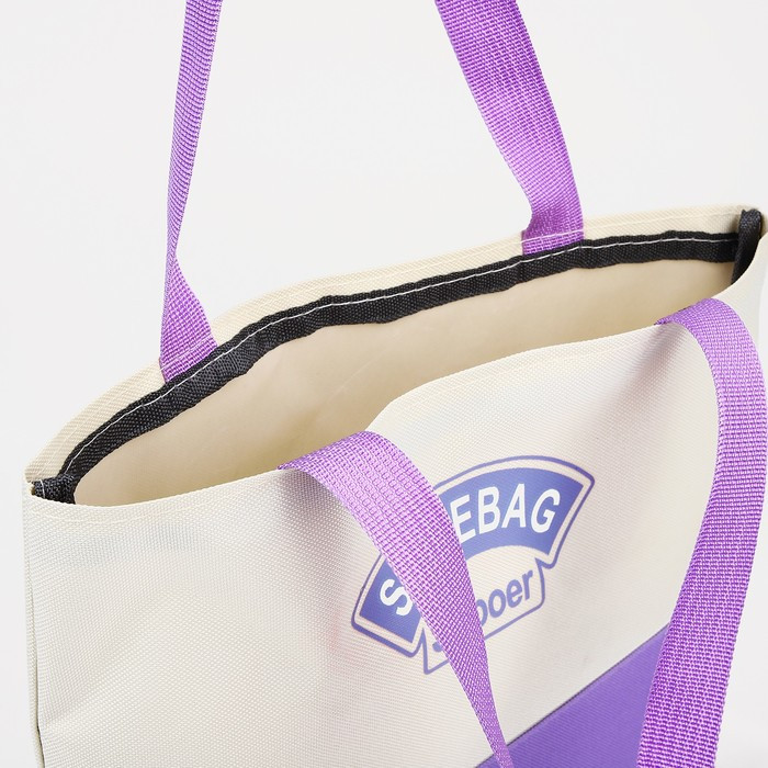 Рюкзак на молнии, наружный карман, набор шопер, сумка, цвет сиреневый - фото 8 - id-p203027049