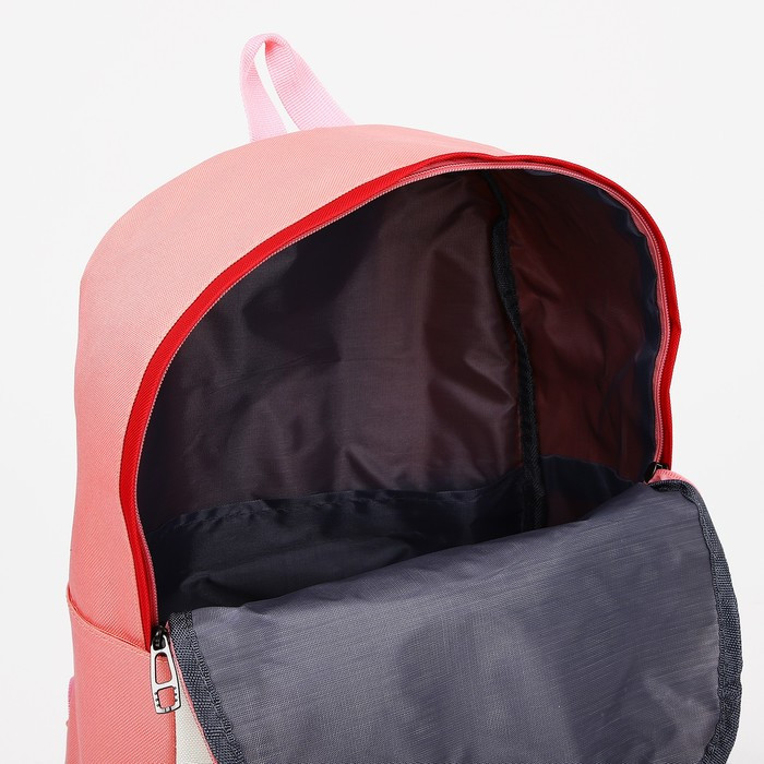 Рюкзак на молнии, наружный карман, набор шопер, сумка, цвет розовый - фото 5 - id-p203027052