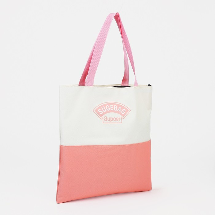 Рюкзак на молнии, наружный карман, набор шопер, сумка, цвет розовый - фото 6 - id-p203027052
