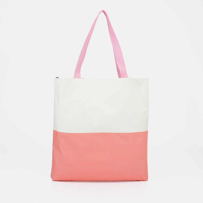 Рюкзак на молнии, наружный карман, набор шопер, сумка, цвет розовый - фото 7 - id-p203027052