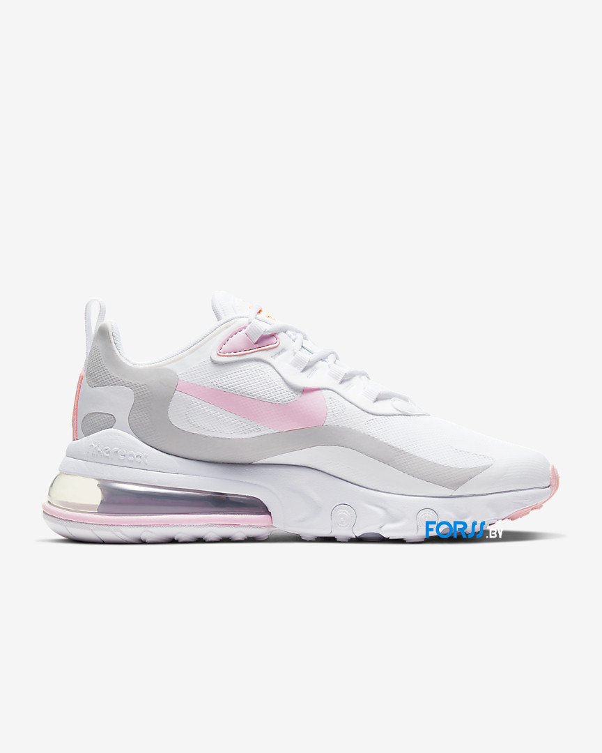 Кроссовки Nike Air Max 270 React (White-Total Orange) - фото 3 - id-p203028011