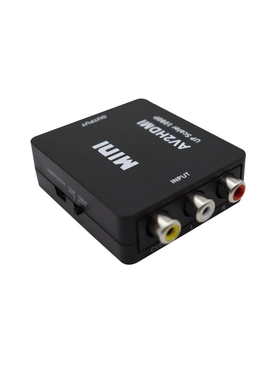 Адаптер - переходник RCA (AV) на HDMI, черный 556385 - фото 2 - id-p203028028