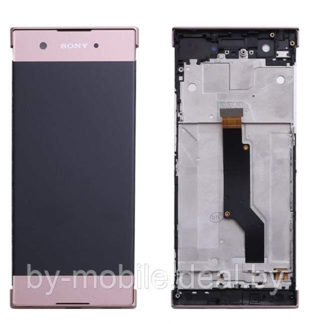 Экран (модуль) Sony Xperia XA1 (XA1 Dual) розовый - фото 1 - id-p203028567