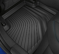 Резиновые оригинальные задние ВЫСОКИЕ на коврики BMW G20 G21 3 серия (2шт.)
