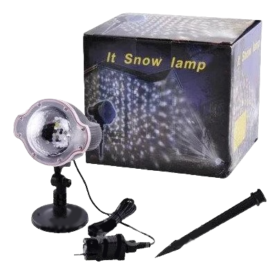 Лазерный проектор Snow lamp цветной RGB фонарь