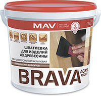 Шпатлевка BRAVA ACRYL PROFI-1 для изд. из древесины сосна 0,5 л (0,7 кг)