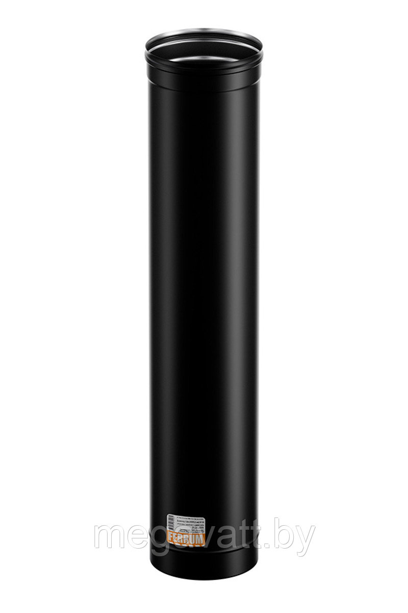 Дымоход 1,0 м (430/0,8 мм / эмаль /600° черная) Ф130