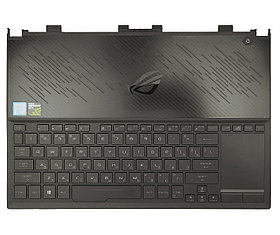 Верхняя часть корпуса (Palmrest) Asus ROG Zephyrus GX531GT, с клавиатурой, тачпадом и подсветкой, черная, RU
