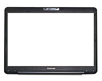 Рамка крышки матрицы Toshiba Satellite A300, черная (с разбора)