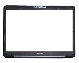 Рамка крышки матрицы Toshiba Satellite A300, черная (с разбора)