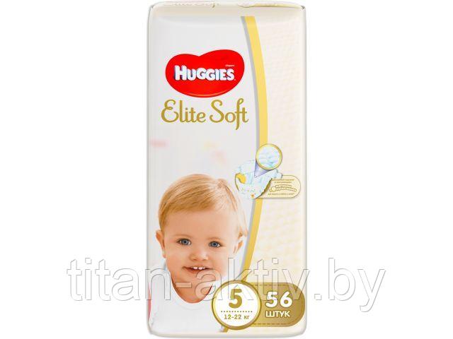 Подгузники детск. однораз. Elite Soft 5 (12-22 кг) 56 шт. Huggies - фото 1 - id-p201828147