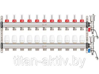 Коллекторная группа AVE136, 11 вых. AV Engineering (PRO серия Для теплого пола и водоснабжения)