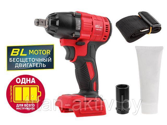 Аккум. ударный гайковерт WORTEX CWR 0318 в кор. ALL1 SOLO БЕСЩЕТ., 18 В, 310 Н*м, 1/2"" (вес 2.0 кг) - фото 1 - id-p121395059